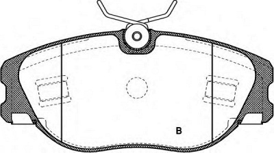OPEN PARTS bpa030572 -  Комплект тормозных колодок, дисковый тормоз